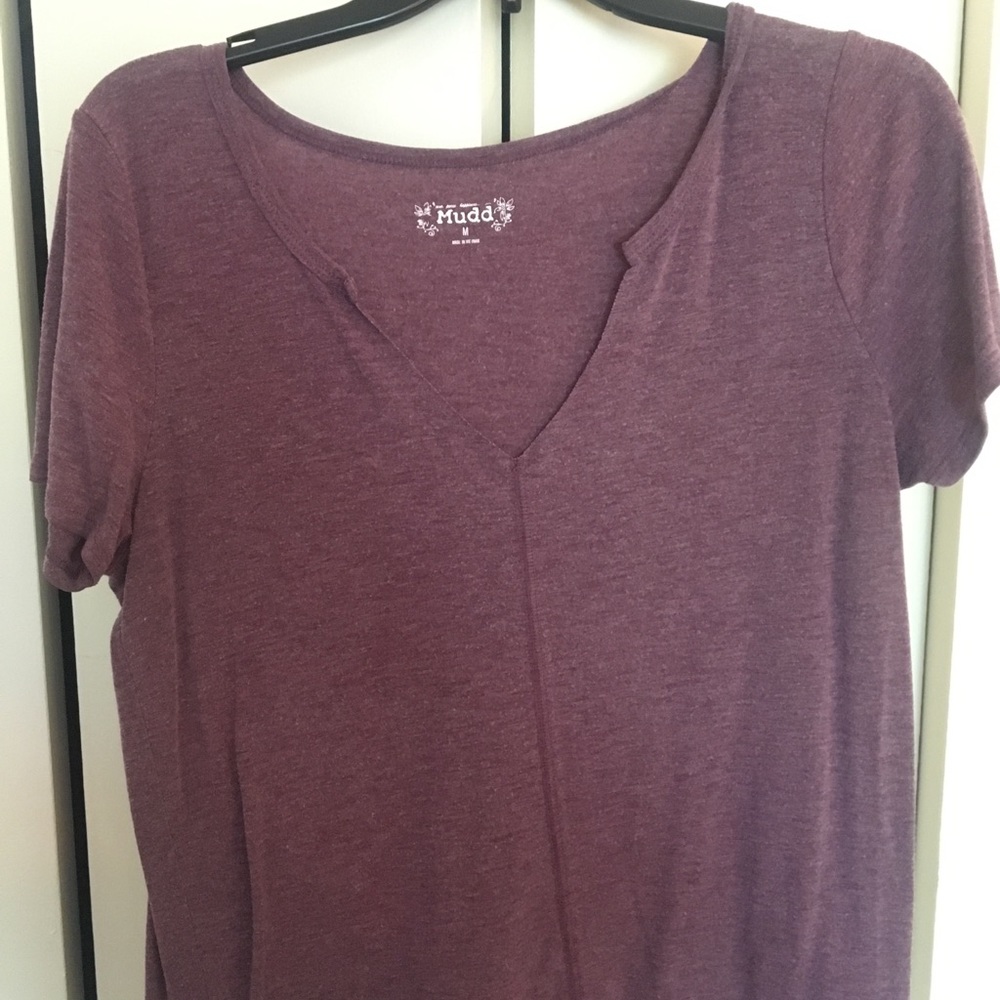 M Mudd Purple V Neck T-shirt